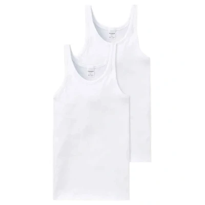 Abbildung von Schiesser 2PACK Unterhemd/shirt, Herren, Größe: Medium, White