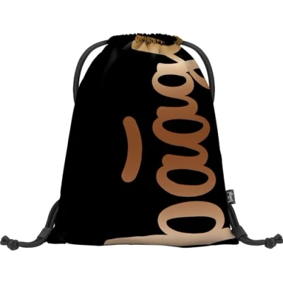 Abbildung von Baagl Turnbeutel für Mädchen und Jungen Sportbeutel Kinder, Teenager Schule Sport Schuhbeutel, Sportsack mit Reflektiven Elementen (Metallic Bronze)