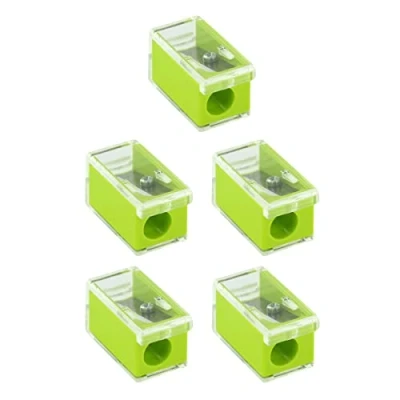 Abbildung von KUM AZ1022216 G Anspitzer mit Behälter, Mikro K1 grün, 5 Stück, Spitzer klein