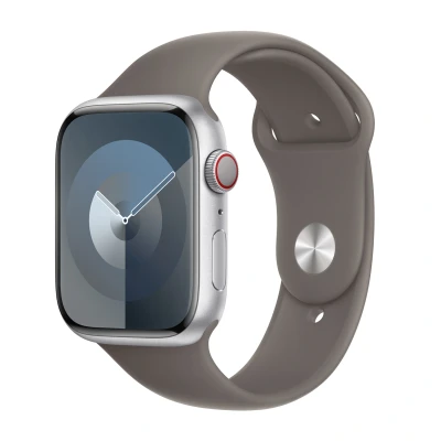 Abbildung von Apple Watch Armband Original Silikon und TPU (weich) Dunkelgrau Geeignet für Series 1 9 / SE