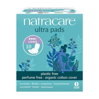 Abbildung von Natracare Organic Cotton Ultra Pads 10 Long Flow