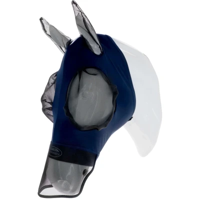 Abbildung von Weatherbeeta Fliegenmaske Comfitec Luxe Bug Eye Saver mit Ohren und Nase Navy/SchwarzVerkauft von Agradi
