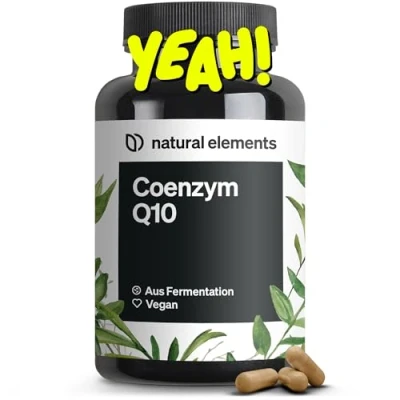 Abbildung von Coenzym Q10 200mg pro Kapsel 120 vegane Kapseln 4 Monate Reichweite hochwertiges hochdosiert, in Deutschland produziert &amp; laborgeprüft