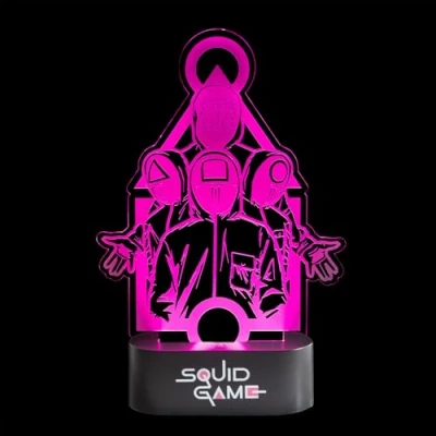 Abbildung von Grupo Erik LED Lampe Squid Game Licht Deko Stimmungslicht Schreibtisch Nachttischlampe Kinder und Erwachsene Zubehör Offizieller Fanartikel