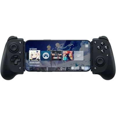 Abbildung von Razer Kishi V3 Fullsize Mobil Controller für iPhone und Android Smartphones USB C Plug and Play Anti Drift Analogsticks 12 Tasten Sensa HD Haptics Nexus Game Launcher, Schwarz