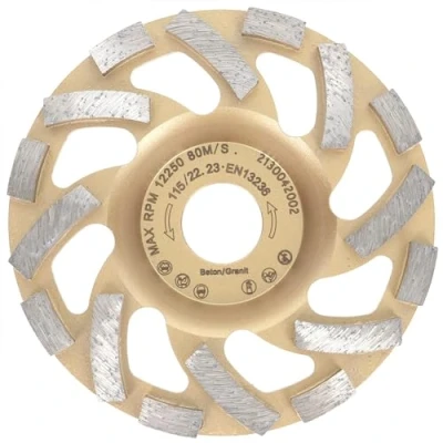 Abbildung von PRODIAMANT Diamant Schleiftopf 115 mm x 22,2 Turbo ST81 Schleifteller Beton Naturstein Profiqualität