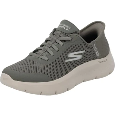 Abbildung von Skechers Damen Go Walk Flex Hands Free Slip ins Grand Entry Sneaker, olivgrün, 39.5 EU