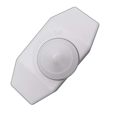 Abbildung von LED Dimmer 1 bis 60 Watt (Schnur Drehdimmer) stufenlos dimmbar für dimmbare Leuchtmittel Dimmschalter Schnur Zwischendimmer geräuschlos (transparent)