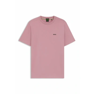 Abbildung von BOSS GREEN Rundhalsshirt »Tee«, mit gummiertem Kontrast Logo