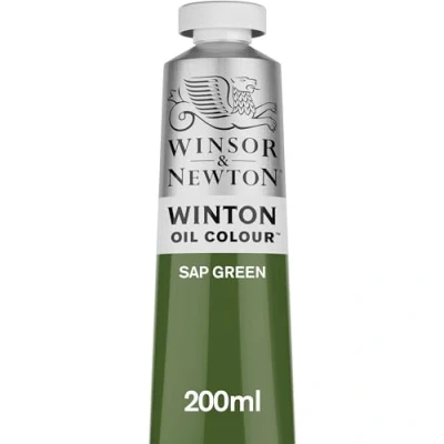 Abbildung von Winsor &amp; Newton 1437599 Winton, feine hochwertige Ölfarbe 200ml Tube mit gleichmäßiger Konsistenz, Lichtbeständig, hohe Deckkraft, Reich an Farbpigmenten Saftgrün
