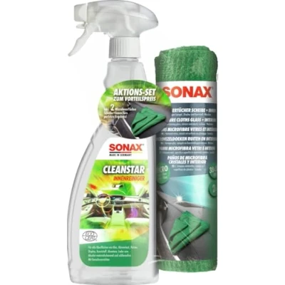 Abbildung von Sonax Cleanstar Mit Microfasertüchern Scheibe+Innen Aktionsset