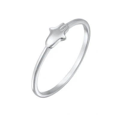 Abbildung von Elli Hamsa Ring, Damen, Größe: 56, Silber