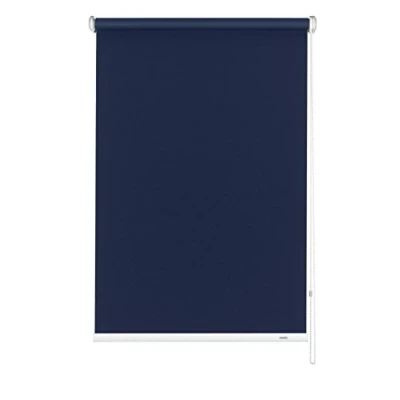 Abbildung von Gardinia Seitenzug Rollo zum Abdunkeln, Decken , Wand oder Nischenmontage, Lichtundurchlässig, Alle Montage Teile inklusive, Dunkelblau, 142 x 180 cm (BxH), 6241142180