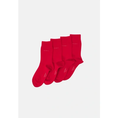 Abbildung von camano Online Unisex 4 PACK Socken, Größe: 39 42, True red