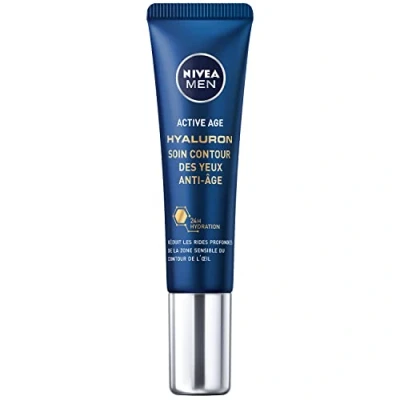 Abbildung von NIVEA MEN Anti Aging Augenpflege (1 x 15 ml), feuchtigkeitsspendende mit Hyaluronsäure, Falten und Fältchen für Männer