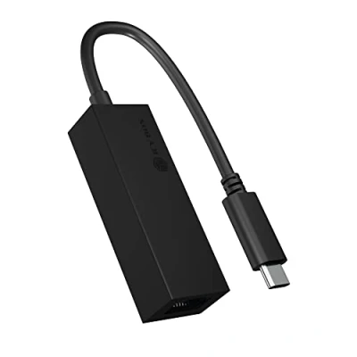 Abbildung von ICY BOX USB C auf Ethernet Adapter mit bis zu 1 Gbps (USB RJ45 LAN Adapter, Thunderbolt 3) kompatibel für Type Geräte inklusive MacBook Pro, iPad Pro 2018 und viele mehr, 60826