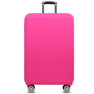 Abbildung von YianBestja Elastisch und Einfarbig Kofferhülle Koffer Abdeckung Schutzhülle Kofferschutzhülle Kofferbezug Luggage Gepäck Cover mit Band Klettverschluss (Rosa, XL (29 32 Zoll)