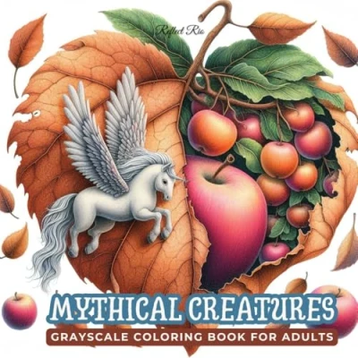 Abbildung von Mythical Creatures Coloring Book: Explore Fantasy Worlds and Strange Beings Hidden Within Magical Leaves Grayscale for Adults’ Relaxation ... Book Adults, Band 4)
