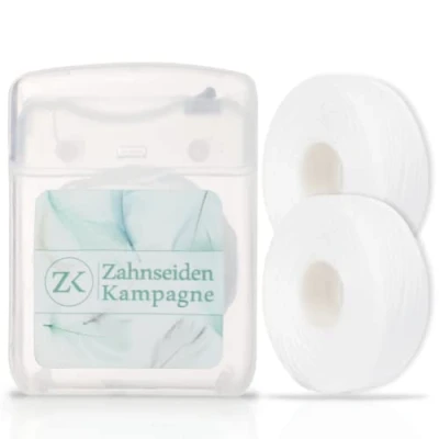 Abbildung von Flauschige Expanding Zahnseide ungewachst (Spender + 150 m)