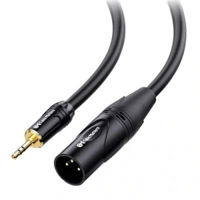 Abbildung von Cable Matters (1/8 Zoll 3,5mm auf XLR Kabel 0,9m (XLR 3,5 mm Kabel, Klinke mm, Stecker Kabel) 0,9 Meter