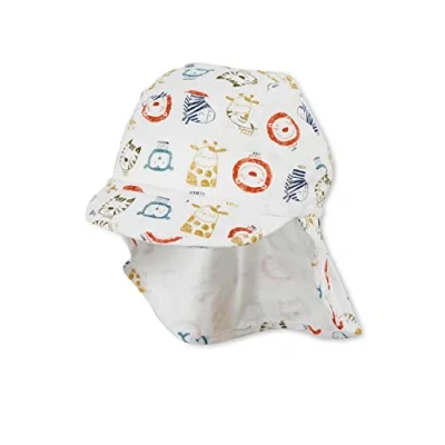 Abbildung von Sterntaler Baby Unisex Schirmmütze Nackenschutz Safari Tier Baby, Mützen aus Baumwolle beige, 51