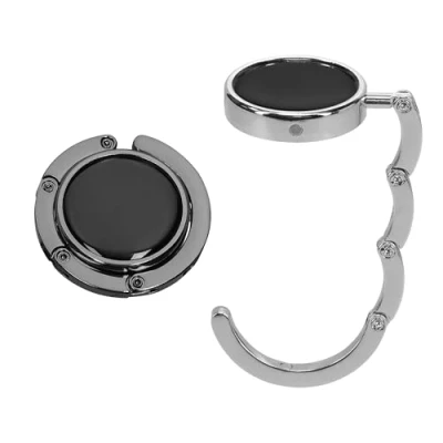 Abbildung von kwmobile Taschenhalter für Tisch 2X Faltbare Antirutsch Handtaschenhalter Haken Taschen Aufhänger Geschenkidee Gadgets Frauen Taschenhaken Set