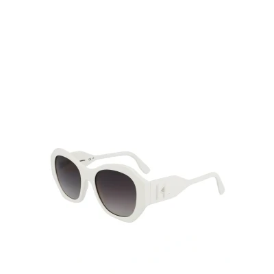 Abbildung von KARL Lagerfeld Sonnenbrille, Damen, Größe: 54, White