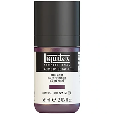 Abbildung von Liquitex 2059391 &#039;Liquitex Professional Acrylic Gouache, Acrylfarbe mit Gouache Eigenschaften, Lichtecht, wasserfest, 59ml Dosier Flasche Prismaviolett