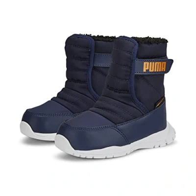 Abbildung von PUMA Unisex Baby Nieve Boot WTR AC Inf Sneaker, Peacoat Vibrant Orange, 22 EU