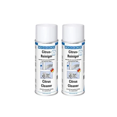 Abbildung von WEICON Citrus Reiniger 400 ml 2er Set Allzweckreiniger Universalreiniger Entfernt Fett, Öl, Schmierstoffe, Klebstoffreste uvm. von Metall, Glas, Fenstern, Keramik, Kunststoff usw.