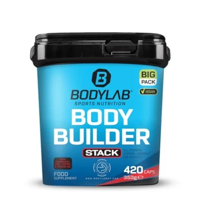 Abbildung von Bodylab24 BIG PACK Bodybuilder Stack 420 Kapseln, Vitamin &amp; Mineralstoff Supplement mit einem umfangreichen Mikronährstoff Mix, speziell zusammengestellt für hart und intensiv trainierende Sportler