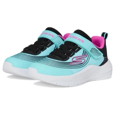 Abbildung von Skechers Jungen Mädchen Microspec Advance Sneaker, Aqua/Purple, 24 EU