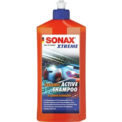 Abbildung von SONAX XTREME Ceramic ActiveShampoo (500 ml) Pflegeshampoo mit Versiegelungseffekt für eine lang anhaltende, wasser und schmutzabweisende Konservierung Art Nr. 02592000