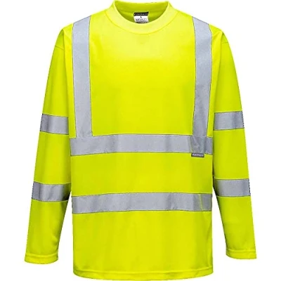 Abbildung von Portwest Warnschutz Langarm T Shirt , Größe: XL, Farbe: Gelb, S178YERXL