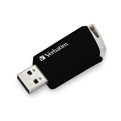 Abbildung von Verbatim Store &#039;n&#039; Click USB Stick, 3.2 Gen 1, 32GB, Speicherstick mit Verriegelungsmechanismus, 3 externer Speicher für Laptop Notebook und Co, bis 5 Gbit/s, schwarz