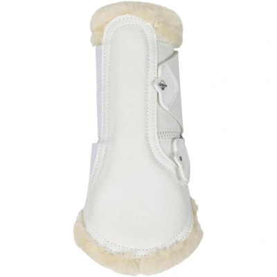 Abbildung von LeMieux Brushing Boots Fleece Edge Mesh Weiß/Naturell Vollblut