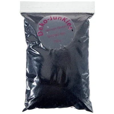 Abbildung von Deko JunKies Dekosand Bastelsand Quarzsand fein (Schwarz)700g
