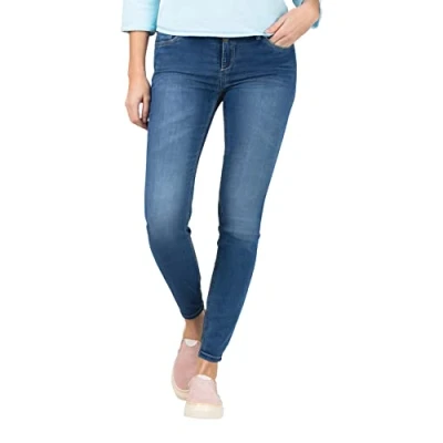 Abbildung von Timezone Damen Tight AleenaTZ Jeans, Blue Denim wash, 30/28