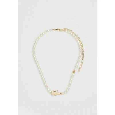 Abbildung von Lacoste Matchpoint Halskette white/goldcoloured, Damen, Größe: One Size, White/gold coloured