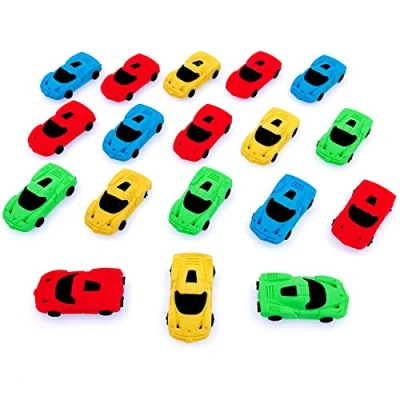 Abbildung von JZK 18 Neuheit Radiergummi Set Rennsportwagen Modell Spielzeug Gastgeschenk Geschenke für Geburtstag Party Festival neues Jahr Weihnachten