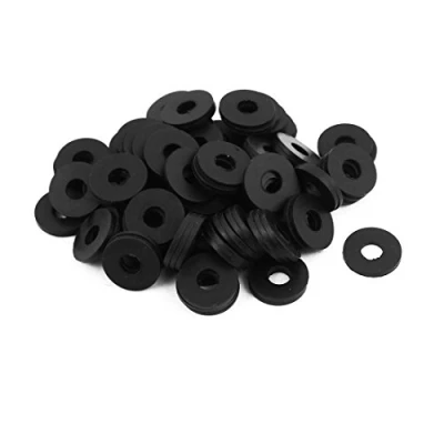 Abbildung von sourcing map 100 Stück Gummi Unterlegscheiben 16 mm Außendurchm. 6 Innendurchm. 1.5 Dicke für Wasserschlauch Wasserhahn