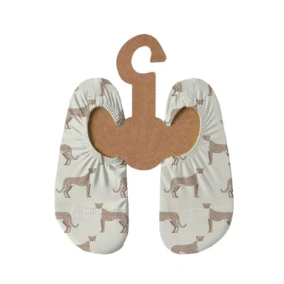 Abbildung von Slipstop Kinder Strandschuhe Anti Rutsch Sport Schuhe Schwimmschuhe Badeschuhe Urlaub Yoga Unisex Cheeto mit Geparden Sonnenschutzfaktor 50+, Gr. 27 29