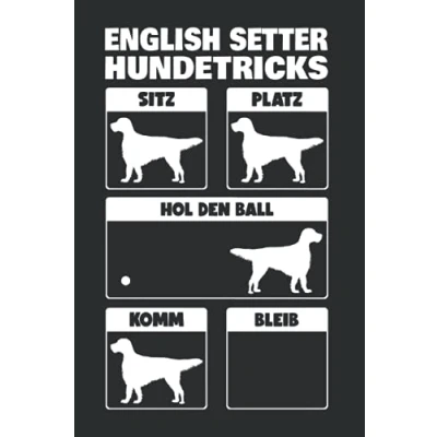 Abbildung von English Setter Notizbuch: Hundetricks Englischer / 6x9 Zoll 120 karierte Seiten