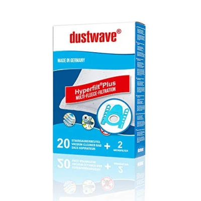 Abbildung von 20x dustwave® Staubsaugerbeutel einsetzbar für Siemens Bosch VZ41AFG / BBZ41FG Typ G 468383#D81 Markenfiltertüten Made in Germany
