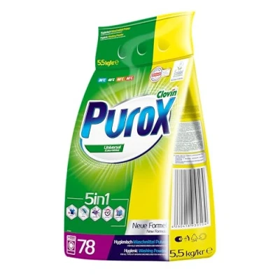 Abbildung von PUROX UNIWERSAL (78 WL) Waschpulver im Foliensack Waschmittel 5,5 kg