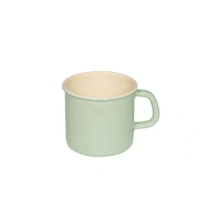 Abbildung von Riess, 0223 006, Topf mit Bördel (Trinkbecher) 11, CLASSIC BUNT/PASTELL, Farbe Nilgrün, Inhalt 0.75 Liter, Höhe 10.5 cm, Durchmesser 11 Emaille, Induktion