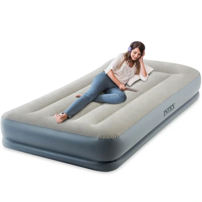 Abbildung von Intex Doppel Kissenstütze, mittelhohes Luftbett mit Fiber Tech RP, aufgeblasene Größe: 99 cm x 191 30 (64116ND)