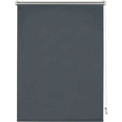 Abbildung von Deco Company Thermo Rollo ohne Bohren mit Rückseite, Klemm Montage, Höchste Lichtreflektion, Energiesparend, Lichtundurchlässig, Alle Montage Teile inklusive, Anthrazit, 50 x 150 cm