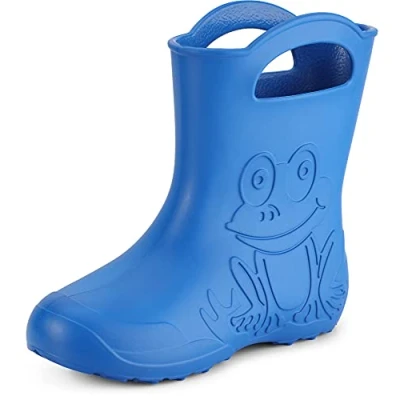 Abbildung von Ladeheid Damen federleichte Eva Gummistiefel Winter Regenschuhe gefüttert LA CA 12 (Blau, 38/39 EU)