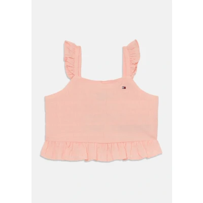 Abbildung von Tommy Hilfiger Textured Top für Kinder, Größe: 80, Coral ice